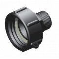 S60x6 IBC Adapter auf 1 Zoll BSP Aussengewinde Bild 1