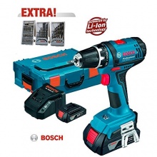 BOSCH Akku-Bohrschrauber GSR 18 2 LI 39-tlg. Bild 1