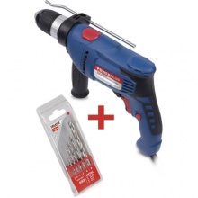 Schlagbohrmaschine 600 Watt 6 HSS Bohrer Set Bild 1