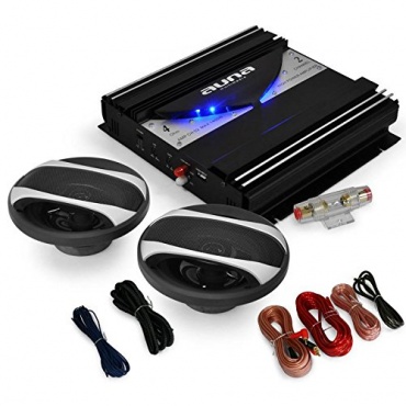 Auto 16cm Lautsprecher HiFi Set Black Line 200, 1400W Endstufe Bild 1