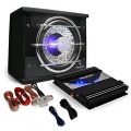 Auto Hifi Autoboxen Set Black von Auna, Endstufe  Bild 1