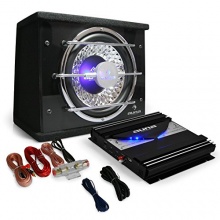 Auto Hifi Autoboxen Set Black von Auna, Endstufe  Bild 1