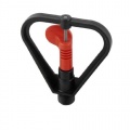 Schwarz Rot Plastik 360 Grad Drehung Lawn Sprinkler Bild 1