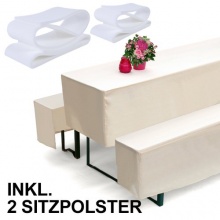 5 tlg. Set Bierbankhussen 70x220cm Bild 1