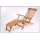 Massiver Teak Deckchair mit verstellbarer Rckenlehne Bild 1