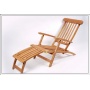 Massiver Teak Deckchair mit verstellbarer Rckenlehne Bild 1