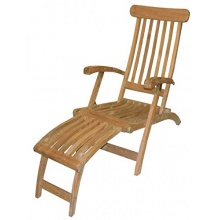 Deckchair Teakholz mit Armlehnen Bild 1