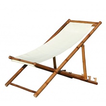 KMH Deckchair Bambus naturfarben Bild 1