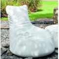 Garten Sitzsack Weiss Schwarz Bild 1