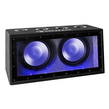 Auna Cannonbeat TX12 Doppel-Auto Subwoofer mit LED, 2 x 30cm Tieftner, 600 Watt Bild 1