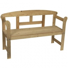 Holzbank Gartenbank Bild 1