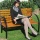 Gartenbank 2 sitzer 123cm Holz Bild 1