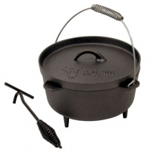 BBQ-Bull, DO4.5 Dutch Oven Topf, Kochtopf aus Gusseisen, Brter Bild 1