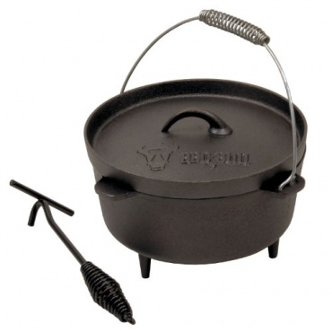 BBQ-Bull, DO4.5 Dutch Oven Topf, Kochtopf aus Gusseisen, Brter Bild 1