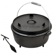 BBQ-Bull, 11,5 Liter 12QT Dutch Oven Topf DO12, Gusseisen  Bild 1