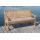 Gartenbank 4sitzig Eukalyptus mit Armlehne Bild 1