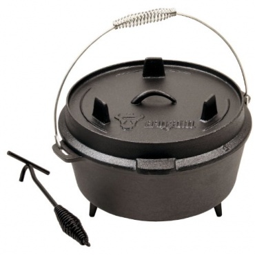 BBQ-Bull, 6 QT Dutch Oven Topf, Gusseisen Kochtopf Bild 1
