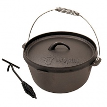 BBQ-Bull, 8QT Dutch Oven Topf DO8, Kochtopf aus Gusseisen Bild 1