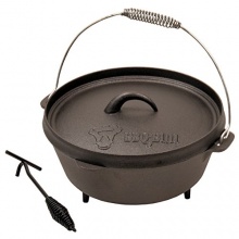 BBQ-Bull, 14QT Dutch Oven Topf DO14, Kochtopf aus Gusseisen Bild 1