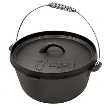 BBQ-Bull, 4,5 QT Dutch Oven Topf DOX45, Kochtopf aus Gusseisen Bild 1