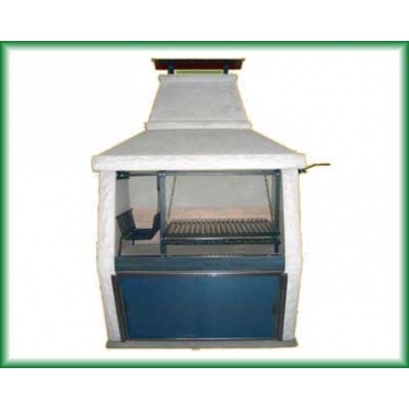 Steingrill PF-2PB-SU, Wei, 1,20m, Einbaugrill, von Barbacoas Argentinas Bild 1