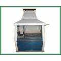 Steingrill, PF-3PBSU-TP, Wei, 1,40m, Einbaugrill von Barbacoas Argentinas Bild 1