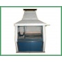 Steingrill, PF-3PBSU-TP, Wei, 1,40m, Einbaugrill von Barbacoas Argentinas Bild 1