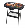2in1 Elektro Standgrill Elektrogrill BBQ Barbecue Tischgrill 2.000 Watt Bild 1
