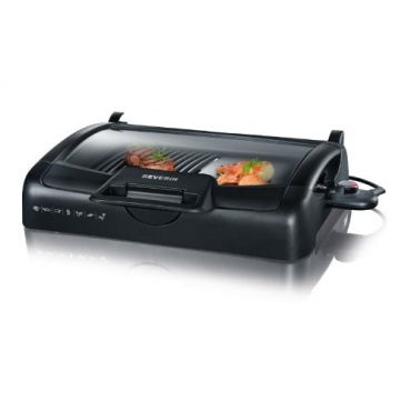 Severin PG 8527 Barbecue-Grill mit Glasdeckel, Elektrogrill  Bild 1