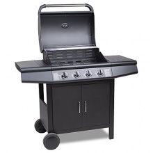 Gasgrill BBQ GRILLWAGEN 4 Edelstahl von Clictrade Bild 1