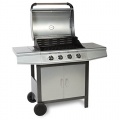 Gasgrill BBQ GRILLWAGEN 4 Edelstahl, Clictrade GmbH Bild 1