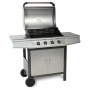 Gasgrill BBQ GRILLWAGEN 4 Edelstahl, Clictrade GmbH Bild 1