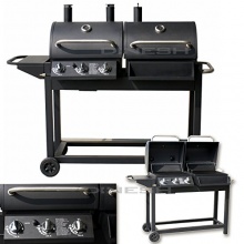 2in1 DUO SMOKER GASGRILL BARBECUE BBQ GAS GRILLWAGEN von Di-Nesh Bild 1