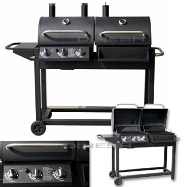 2in1 DUO SMOKER GASGRILL BARBECUE BBQ GAS GRILLWAGEN von Di-Nesh Bild 1
