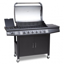 Gasgrill BBQ GRILLWAGEN 6 Edelstahl Brenner Gas Grill, Clictrade Bild 1