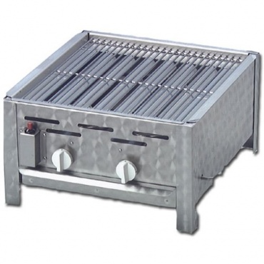 Gasgrill, Gastrobrter 2-flammig mit Rost von Partystrahler.de Bild 1