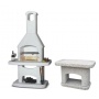 SPM Nova Braun Grillkamin mit Beistelltisch, Wellfire Bild 1