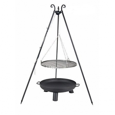 Schwenkgrill Dreibein Grillstelle 50cm inkl. Feuerschale Pan 37, 60cm, Farmcool Bild 1