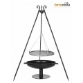 Schwenkgrill Dreibein Grillstelle 60cm inkl. Feuerschale Pan 41, 70cm, Farmcook Bild 1
