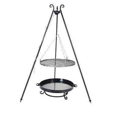 Schwenkgrill Grillstelle Dreibein 50cm inkl. Feuerschale Pan 32, 60cm, Farmcook Bild 1