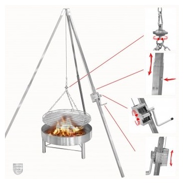 Dreibeingrill komplett mit Rost 50 cm, Grillstelle Bild 1