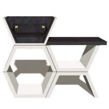 Grillbar Gartenkamin, Mod 04 mit Seitentisch, Grillstelle von Hogar Decora Bild 1