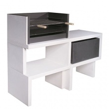 Grillbar Gartenkamin Modell 35 mit Seitentisch, Grillstelle von Hogar Decora Bild 1