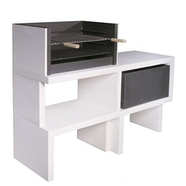 Grillbar Gartenkamin Modell 35 mit Seitentisch, Grillstelle von Hogar Decora Bild 1