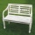 Gartenbank white 2 Sitzer Teak Bild 1
