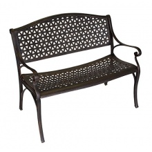 Gartenbank Venezia Aluguss bronze antik Bild 1