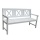 Gartenbank wei 154cm 3 Sitzer  Bild 1