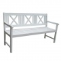 Gartenbank wei 154cm 3 Sitzer  Bild 1