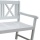 Gartenbank wei 154cm 3 Sitzer  Bild 3