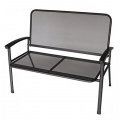 Gartenbank 2 sitzer Streckmetall eisengrau Bild 1
